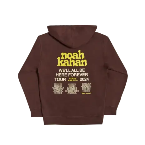 Noah Kahan 2024 We'll All Be Here Forever Tour Hoodie (2) Noah Kahan 2024 We'll All Be Here Forever Tour Hoodie