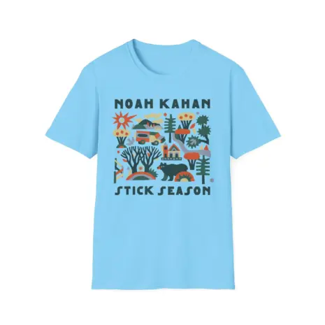 Noah-Kahan-Stick-Season-Unisex-Softstyle-T-Shirt-7 Noah Kahan Stick Season Unisex Softstyle T-Shirt